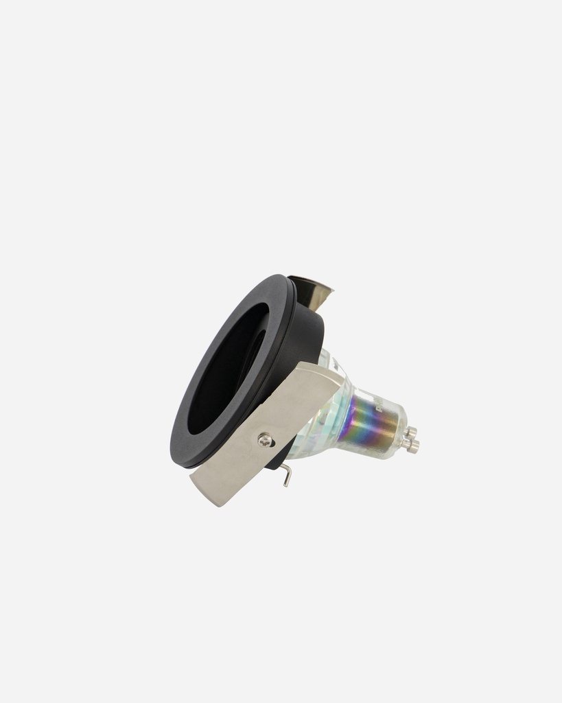 QUALE.003L GU10 Infällt Tak dia 8cm Svart