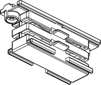 Rail FP straight connector white