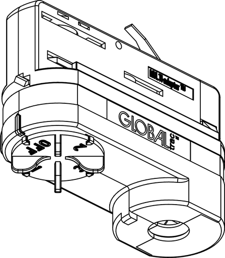 [RAFPF3CBXTSA68] Skena FP Adapter 3-Fas XTSA68 Svart